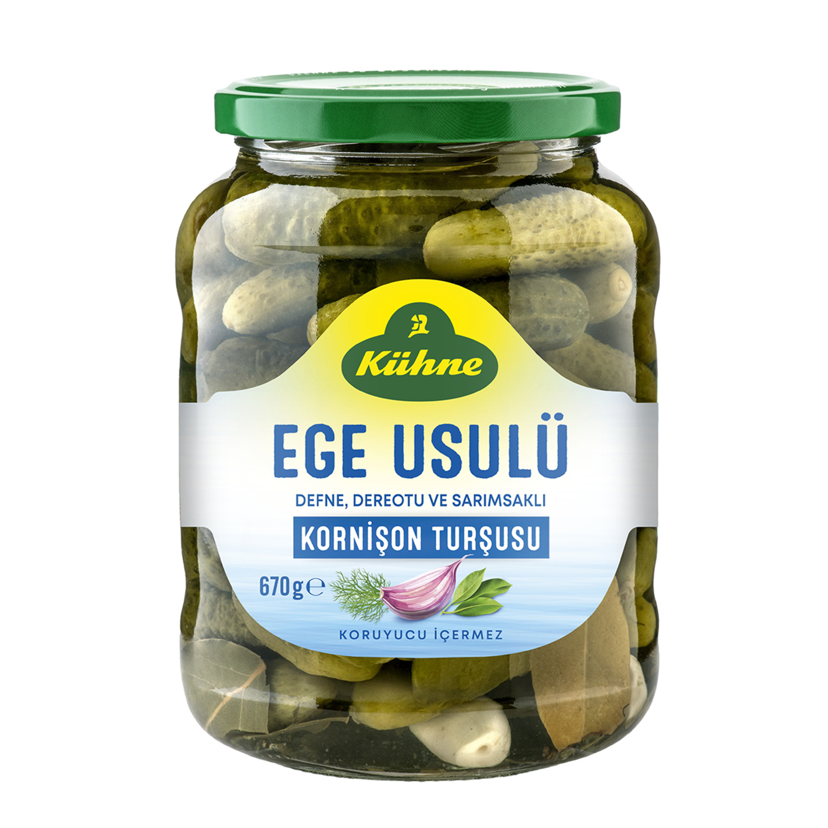 Kühne Ege Usulü Kornişon Turşu 670 G